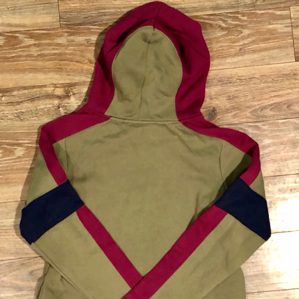 Route 66 | Tan / Pink / Navy | Girls Zip-up Hoodie - Picture 6 of 12